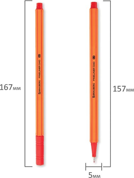 Набор капиллярных ручек Brauberg 144145