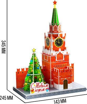 Конструктор Unicon Спасская Башня 3D / 10367189