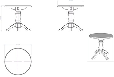 Обеденный стол Мебель-Класс Юпитер (белый)