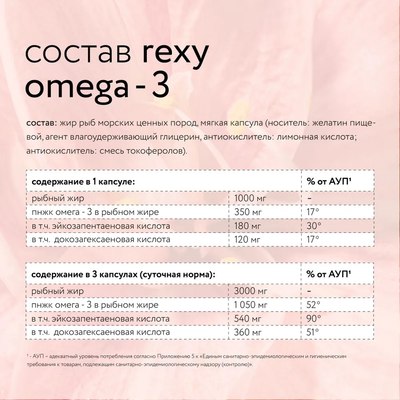 Жирные кислоты Rexy Happy girl Омега-3