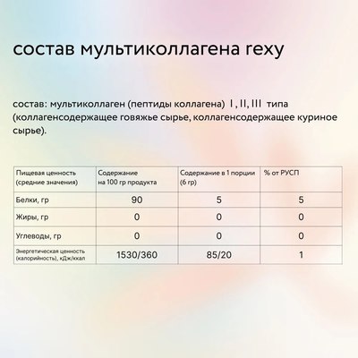 Коллаген Rexy Пептидный Just 