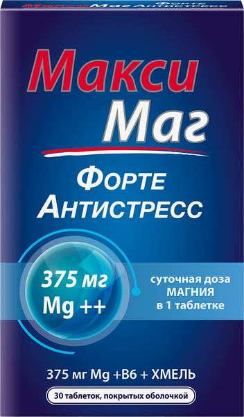 Пищевая добавка Макси Маг Форте Антистресс №30 - фото