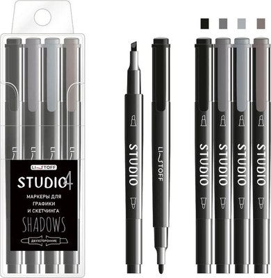 Набор маркеров Listoff Studio. Shadows / НМД40043