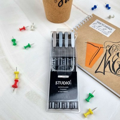 Набор маркеров Listoff Studio. Shadows / НМД40043