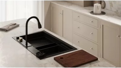 Мойка кухонная со смесителем Wisent WG37546ВD