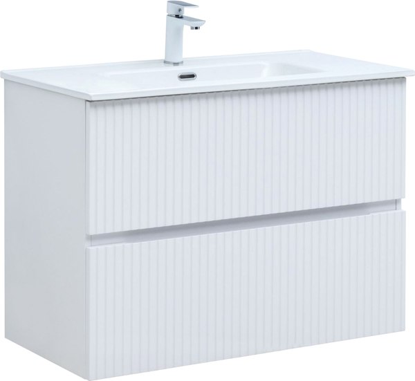 Тумба под умывальник Aquanet Джейн 100 Flat / 335426 - фото