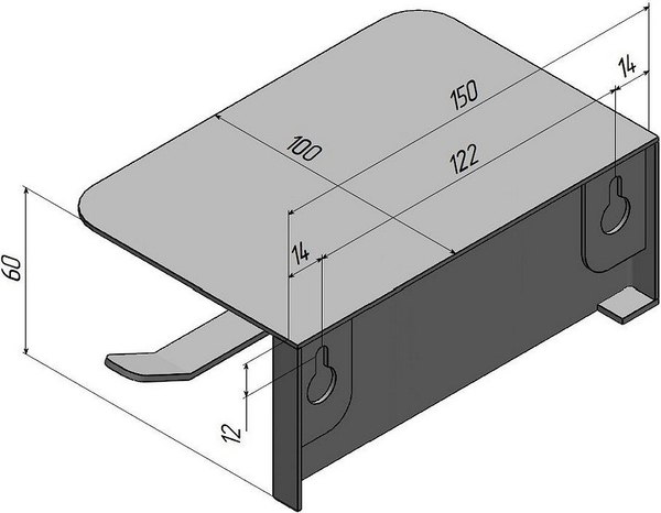 Держатель для туалетной бумаги Aquanet Магнум 336613