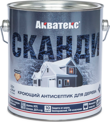 Антисептик для древесины Акватекс Сканди - фото