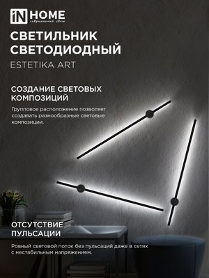 Светильник INhome Estetika ART-100B-40BL / 4690612054452