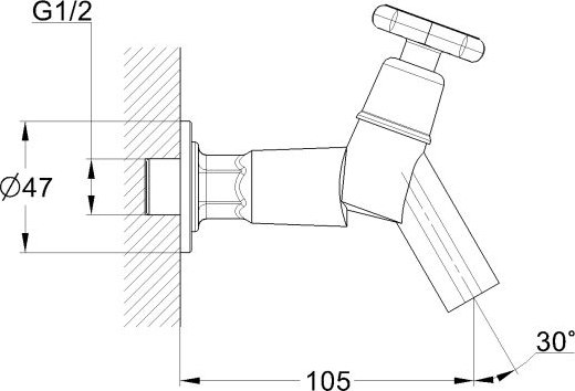 Кран на одну воду Econoce EC0605