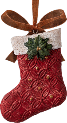 Елочная игрушка Erich Krause Decor. Рождественский носок / 62302 - фото