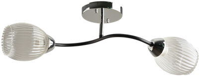 Потолочный светильник Mirastyle BL-7625/2 CR+BK - фото