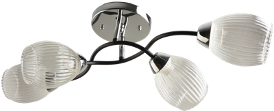 Потолочный светильник Mirastyle BL-7625/4 CR+BK - фото