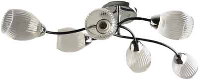 Потолочный светильник Mirastyle BL-7625/6 CR+BK - фото