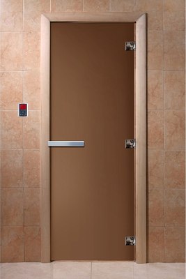 Стеклянная дверь для бани/сауны Doorwood 210х80 / DW01313
