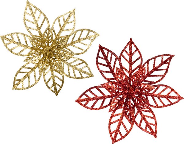 Набор елочных игрушек Волшебная страна Пуансеттия / 108561 - фото