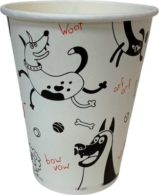 Набор бумажных стаканов Gecko Однослойный 350мл - фото