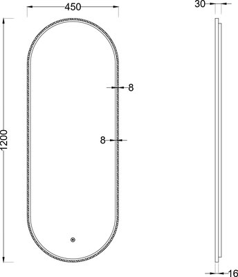 Зеркало Roxen Grown 510200-120B