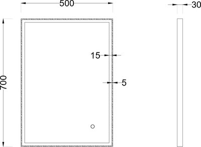 Зеркало Roxen Sigma 510210-50GM