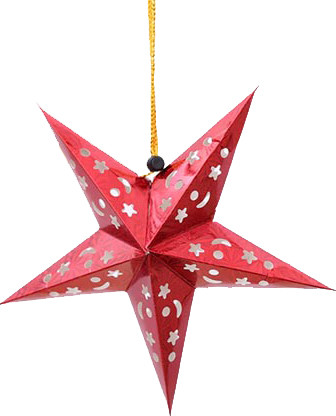 Елочная игрушка MONAMI Рождественская звезда / ST-90 - фото
