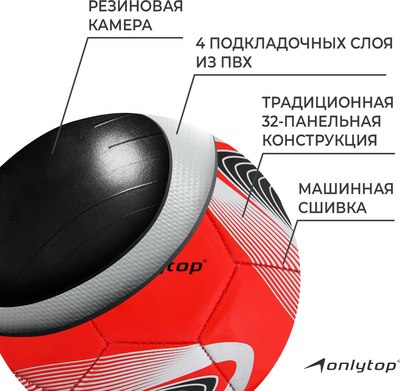 Футбольный мяч Onlytop 488230