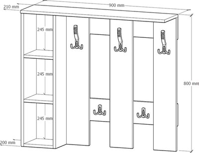 Вешалка для одежды Артём-Мебель СН-100.43