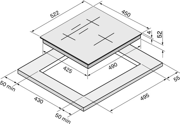 Индукционная варочная панель Krona Genesis Max 45 WH / КА-00005893