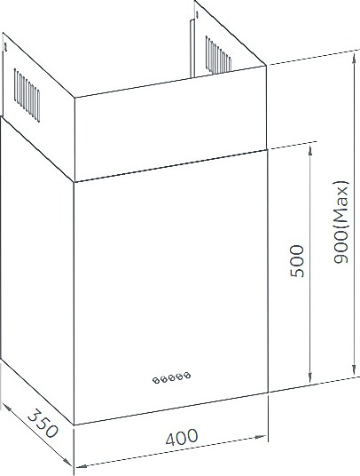 Вытяжка коробчатая Weissgauff Box 40 PB Black