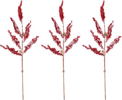 Ветка новогодняя GrandSiti 26188-3 / L30/53CM - фото