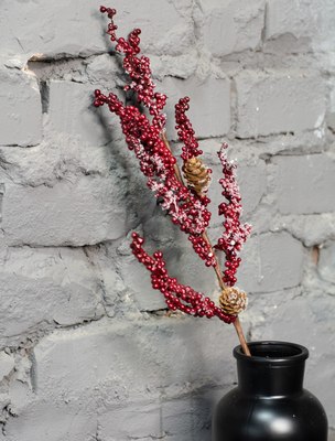 Ветка новогодняя GrandSiti 26188-5 / L30/53CM