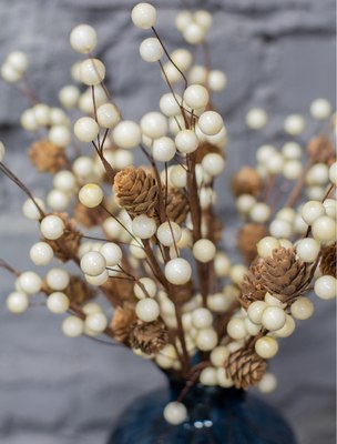 Ветка новогодняя GrandSiti 62735-5 / L33CM