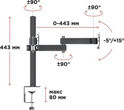 Кронштейн для монитора Holder MDS-SU203-B