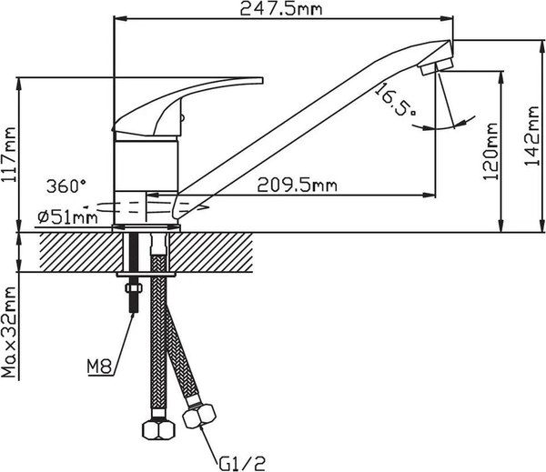 Смеситель Cronwil СД040-42
