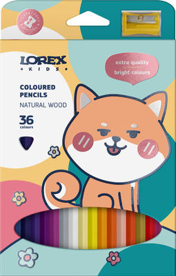 Набор цветных карандашей Lorex Kids / LXKCPW-36 - фото