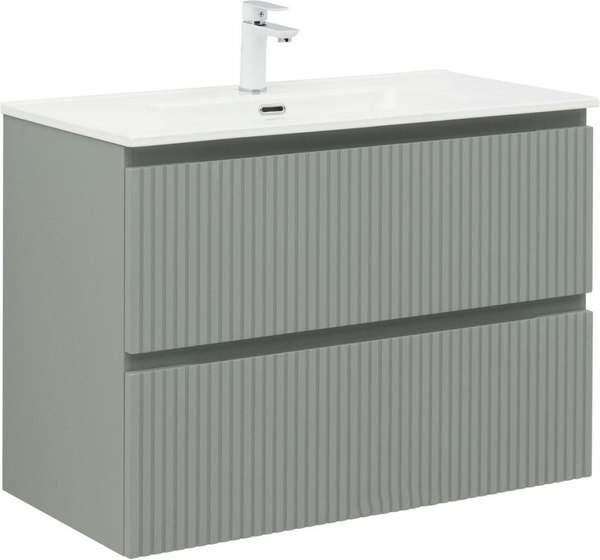 Тумба под умывальник Aquanet Джейн 90 Flat / 335435 - фото