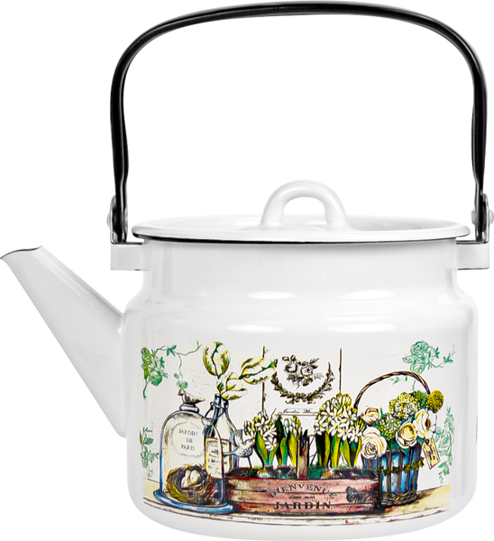 Чайник Лысьвенские эмали Винтаж С-2710/4Рч - фото