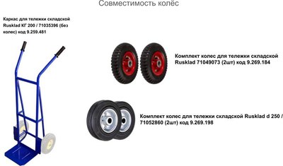 Каркас для тележки складской Rusklad КГ 200 / 71035396