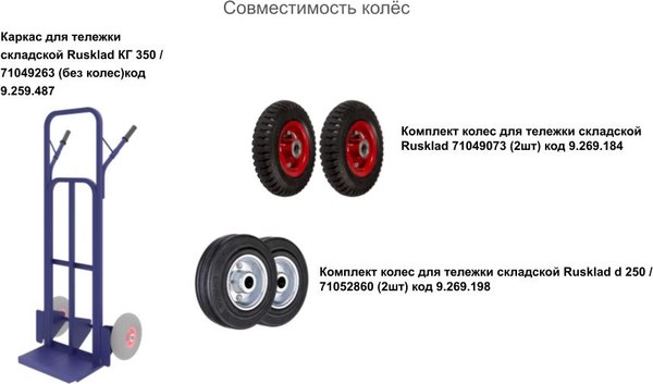 Каркас для тележки складской Rusklad КГ 350 / 71049263