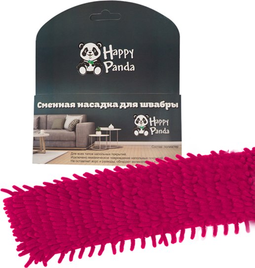 Моп для швабры Happy Panda Лапша из микрофибры HP-RM04СH