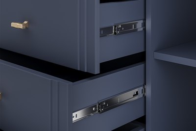Комод Bravo Мебель Джали 4 ящика (ночное небо/лак темный лазурный)