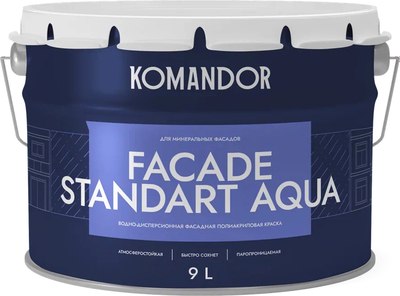 Краска KOMANDOR Facade Standard Aqua База А - фото