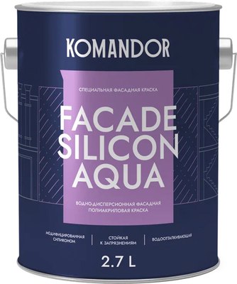 Краска KOMANDOR Facade Silcon Aqua База А - фото