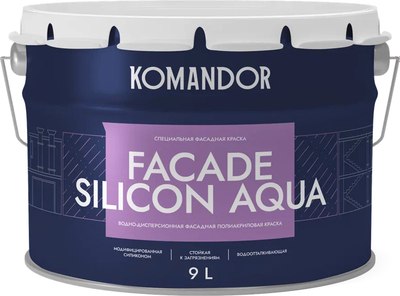 Краска KOMANDOR Facade Silcon Aqua База А - фото