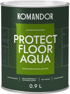 Эмаль KOMANDOR Protect Floor Aqua База А - фото