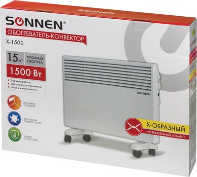 Конвектор Sonnen X-1500 / 453495 (белый)