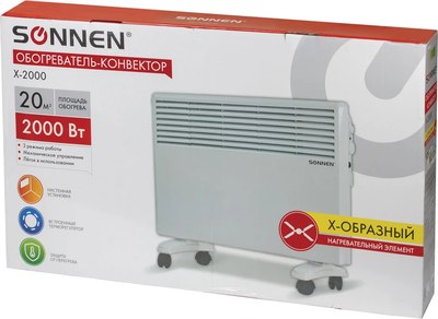 Конвектор Sonnen X-2000 / 453496 (белый)