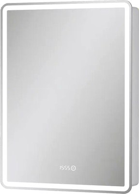 Шкаф с зеркалом для ванной EQUIL Nice LED 60 с часами - фото