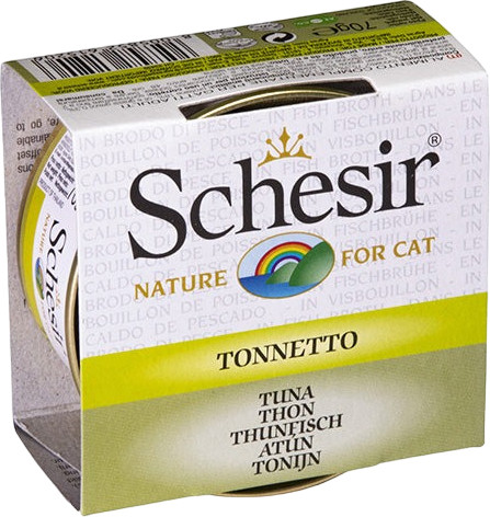 Влажный корм для кошек Schesir с тунцом - фото