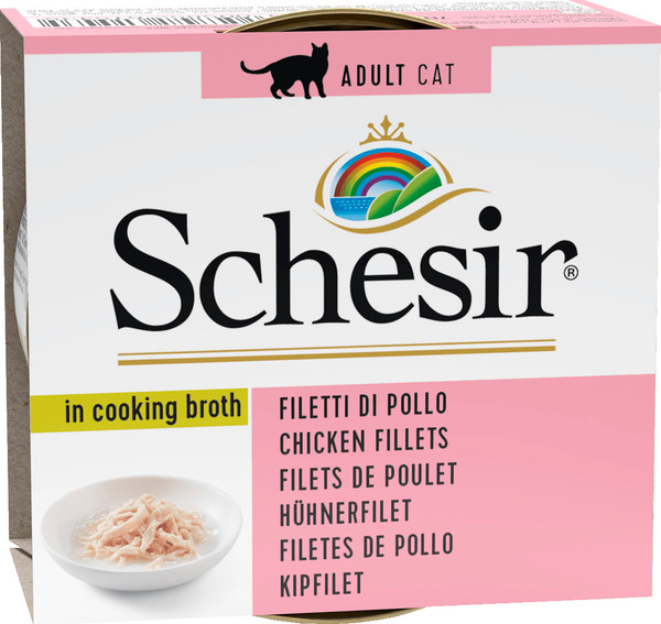 Влажный корм для кошек Schesir с курицей - фото