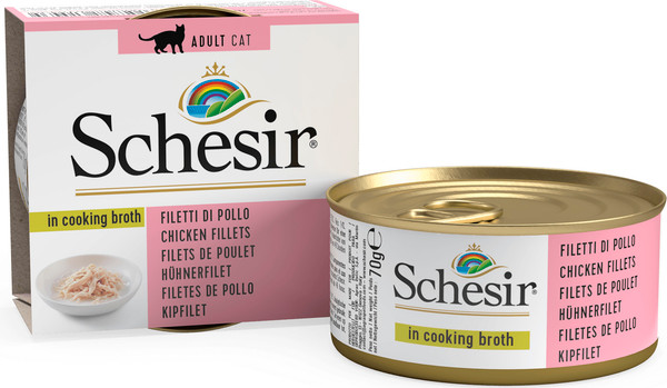Влажный корм для кошек Schesir с курицей